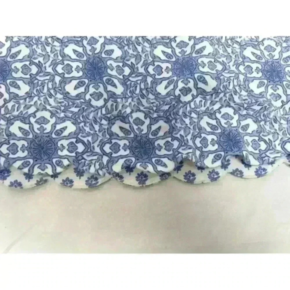 Vineyard Vines Girls Medallion Knit Shift  Scalloped Hem Nautical Dress Sz XL 16 - Picture 5 of 6